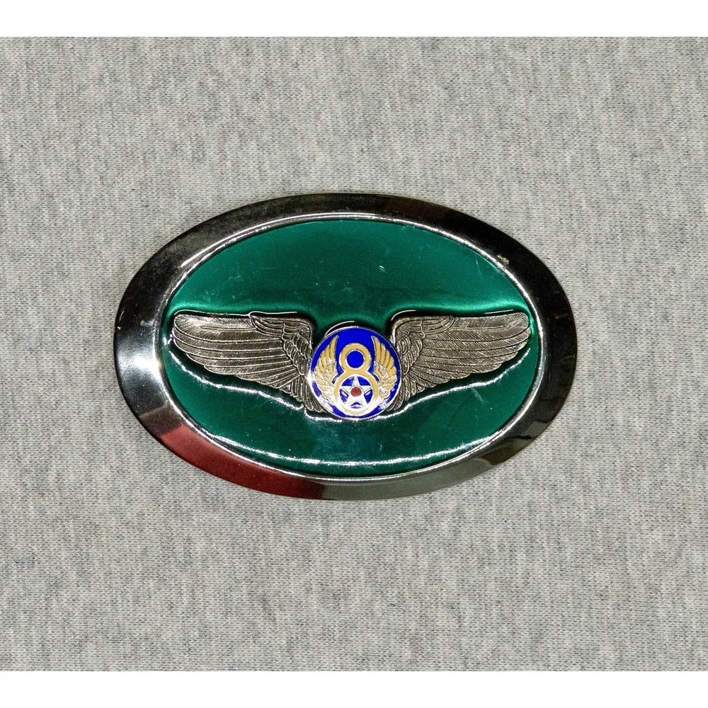 8th Air Force Enamel‎ Belt Buckle US Military